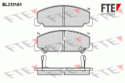 9011076 FTE sada brzdových platničiek kotúčovej brzdy 9011076 FTE