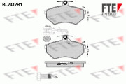 BL2412B1 Sada brzdových destiček, kotoučová brzda FTE