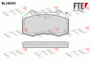 BL2482A1 Sada brzdových destiček, kotoučová brzda FTE