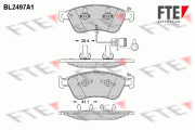 BL2497A1 FTE sada brzdových platničiek kotúčovej brzdy BL2497A1 FTE