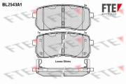 BL2543A1 FTE sada brzdových platničiek kotúčovej brzdy BL2543A1 FTE