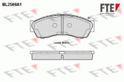 BL2569A1 FTE sada brzdových platničiek kotúčovej brzdy BL2569A1 FTE