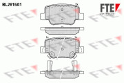 9010864 Sada brzdových destiček, kotoučová brzda FTE