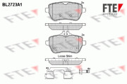 BL2723A1 FTE sada brzdových platničiek kotúčovej brzdy BL2723A1 FTE