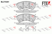 BL2755A1 FTE sada brzdových platničiek kotúčovej brzdy BL2755A1 FTE