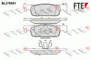 BL2760A1 FTE sada brzdových platničiek kotúčovej brzdy BL2760A1 FTE