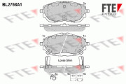 BL2768A1 FTE sada brzdových platničiek kotúčovej brzdy BL2768A1 FTE