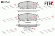 BL2779A1 Sada brzdových destiček, kotoučová brzda FTE