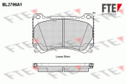 BL2796A1 Sada brzdových destiček, kotoučová brzda FTE