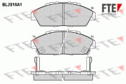BL2816A1 Sada brzdových destiček, kotoučová brzda FTE