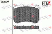 BL2833A1 FTE sada brzdových platničiek kotúčovej brzdy BL2833A1 FTE