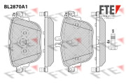 BL2870A1 FTE sada brzdových platničiek kotúčovej brzdy BL2870A1 FTE