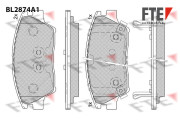 BL2874A1 FTE sada brzdových platničiek kotúčovej brzdy BL2874A1 FTE