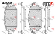 BL2881A1 Sada brzdových destiček, kotoučová brzda FTE