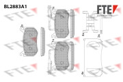 BL2883A1 FTE sada brzdových platničiek kotúčovej brzdy BL2883A1 FTE