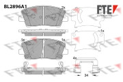 BL2896A1 FTE sada brzdových platničiek kotúčovej brzdy BL2896A1 FTE