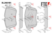 BL2901B1 FTE sada brzdových platničiek kotúčovej brzdy BL2901B1 FTE