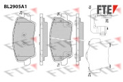 BL2905A1 FTE sada brzdových platničiek kotúčovej brzdy BL2905A1 FTE