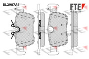BL2907A1 FTE sada brzdových platničiek kotúčovej brzdy BL2907A1 FTE