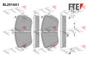 9011159 FTE sada brzdových platničiek kotúčovej brzdy 9011159 FTE