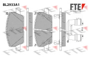 9011177 FTE sada brzdových platničiek kotúčovej brzdy 9011177 FTE