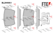 BL2949A1 Sada brzdových destiček, kotoučová brzda FTE