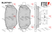 9011220 FTE sada brzdových platničiek kotúčovej brzdy 9011220 FTE