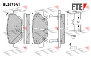 BL2979A1 Sada brzdových destiček, kotoučová brzda FTE