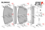 BL2983A1 FTE sada brzdových platničiek kotúčovej brzdy BL2983A1 FTE