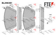 BL2983B1 FTE sada brzdových platničiek kotúčovej brzdy BL2983B1 FTE