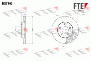 BS7103 FTE brzdový kotúč BS7103 FTE