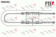 FBS02002 Tažné lanko, parkovací brzda FTE