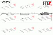 FBS020102 Tažné lanko, parkovací brzda FTE