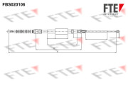 FBS020106 FTE żażné lanko parkovacej brzdy FBS020106 FTE