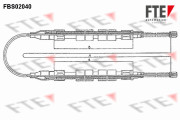 FBS02040 FTE żażné lanko parkovacej brzdy FBS02040 FTE