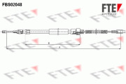 FBS02048 Tažné lanko, parkovací brzda FTE