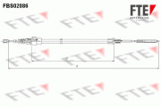 FBS02086 Tažné lanko, parkovací brzda FTE