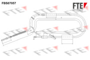 FBS07057 FTE żażné lanko parkovacej brzdy FBS07057 FTE