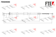 FBS09086 FTE żażné lanko parkovacej brzdy FBS09086 FTE