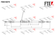 FBS10079 FTE żażné lanko parkovacej brzdy FBS10079 FTE