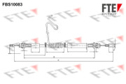 9250374 FTE żażné lanko parkovacej brzdy 9250374 FTE