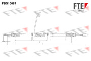 9250378 FTE żażné lanko parkovacej brzdy 9250378 FTE