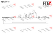 FBS25018 FTE żażné lanko parkovacej brzdy FBS25018 FTE