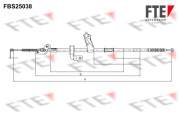 FBS25038 FTE żażné lanko parkovacej brzdy FBS25038 FTE