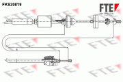 FKS20019 FTE lanko ovládania spojky FKS20019 FTE