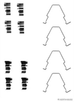 J3660303 Sada příslušenství, obložení kotoučové brzdy HERTH+BUSS JAKOPARTS