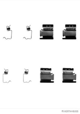 J3662014 Sada příslušenství, obložení kotoučové brzdy HERTH+BUSS JAKOPARTS