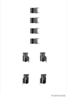 J3666000 Sada příslušenství, obložení kotoučové brzdy HERTH+BUSS JAKOPARTS