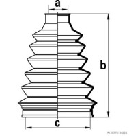 J2860500 HERTH+BUSS JAKOPARTS manżeta hnacieho hriadeľa - opravná sada J2860500 HERTH+BUSS JAKOPARTS