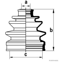 J2860501 HERTH+BUSS JAKOPARTS manżeta hnacieho hriadeľa - opravná sada J2860501 HERTH+BUSS JAKOPARTS